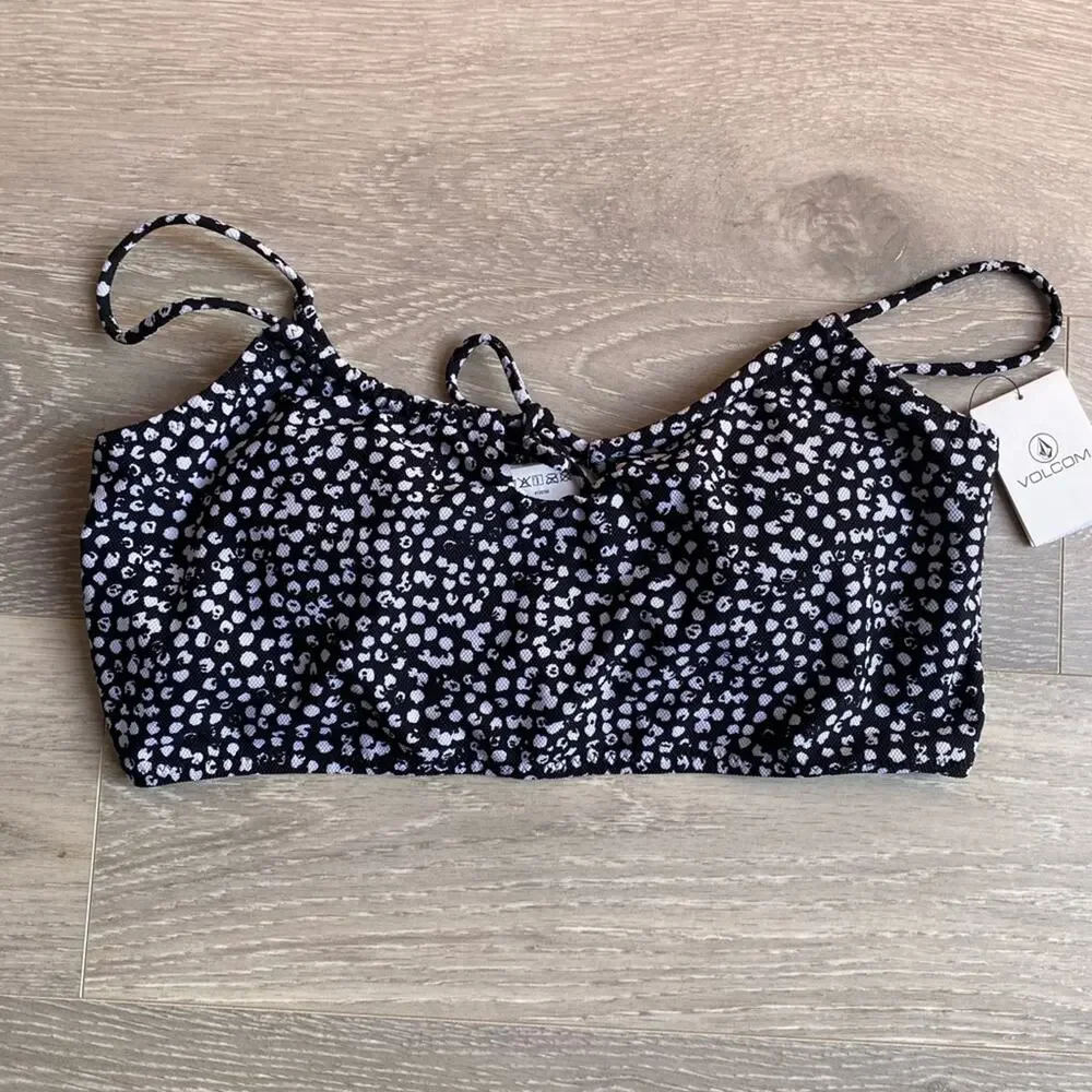 Volcom Black and White bikini top